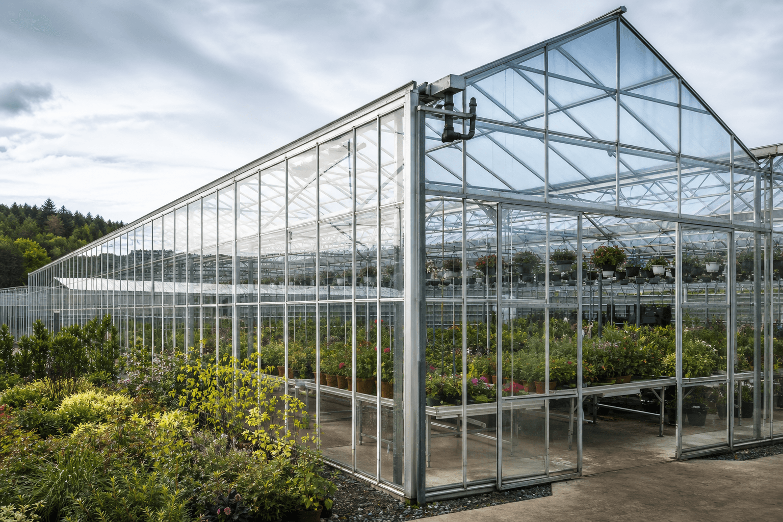 Serre et bâtiment agricole — solutions énergétiques avec MHF.